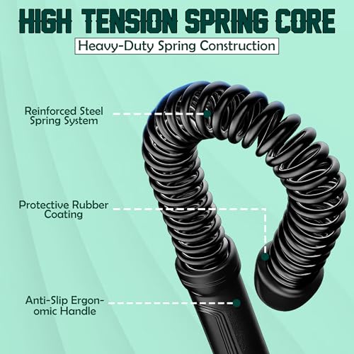 KRYPTX Cordless Battle Ropes for Home Gym – Ropeless Battle Ropes – Heavy Duty Portable Exercise Rope for Strength Training – HIIT Workout, Cardio & Full Body Fitness Training