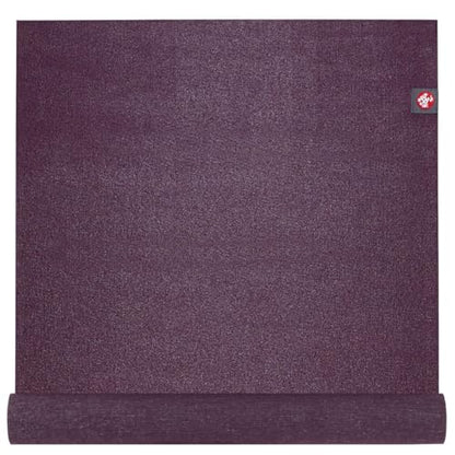 Manduka eKO SuperLite Yoga Mat - 1.5mm Natural Rubber | Foldable & Travel Friendly | Soft Textured Surface | Eco-friendly - color: Acai, size: 71" x 24"