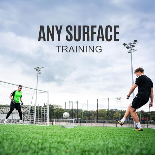 QUICKPLAY Goalkeeper Deflection Ramp - Enhance Reflexes & Hand-Eye Coordination - Heavy-Duty Rubber Construction - Portable Design for Coaches & Players