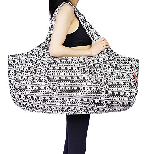 Aozora Yoga Mat Bag Large Yoga Mat Tote Sling Carrier with Pockets Fits Mats with Multi-Functional Storage Pockets Light and Durable