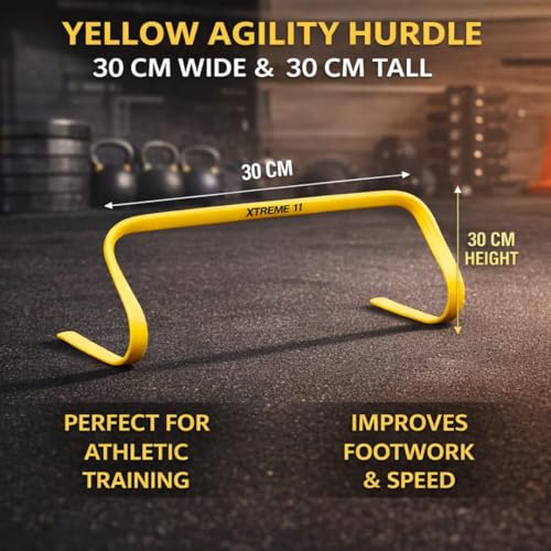 Agility Hurdles - for Athletes of All Skill Levels, Training Hurdles for Sports, Fitness, and Agility Drills - Speed Hurdles for Soccer and Football Training - 8 pieces of Hurdles of 5.9-Inch