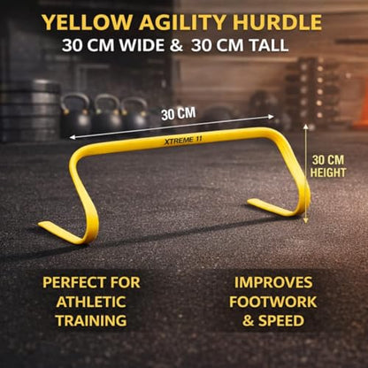 Agility Hurdles - for Athletes of All Skill Levels, Training Hurdles for Sports, Fitness, and Agility Drills - Speed Hurdles for Soccer and Football Training - 8 pieces of Hurdles of 5.9-Inch