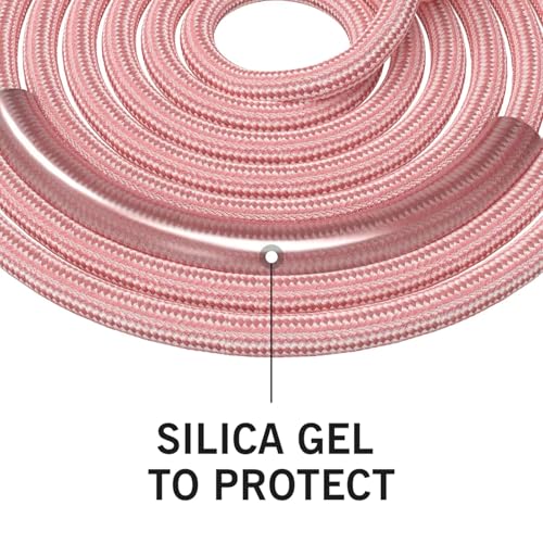 Jump Rope Cotton Adjustable Skipping Weighted jumprope for Women，Adult and Children Athletic Fitness Exercise Jumping Rope (Pink)