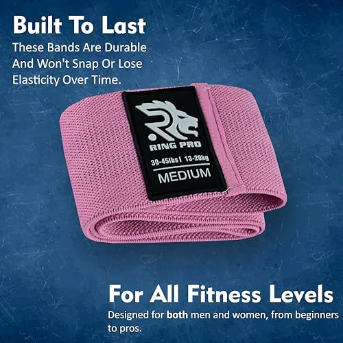 Resistance Bands 3-Pack – Non-Slip Exercise Bands for Legs, Glutes & Hips, Home Workout, Yoga, Pilates, Strength Training, Men & Women - color: Green, Pink, Purple