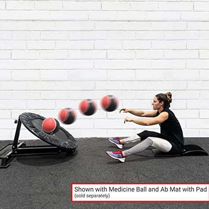 Valor Fitness Adjustable Medicine Ball Rebounder Trainer with Ball Storage, 8-Position Reaction Trainer for Sports Training, Physical Therapy, Reflex & Solo Workouts