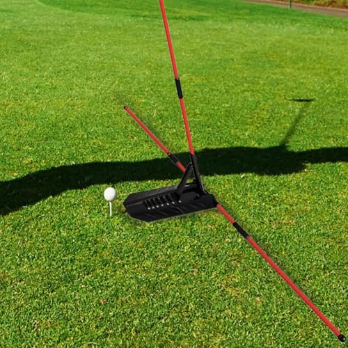 Compatible for Golf Alignment Rod Holder Practice Plate Swing Angle Posture Correction Trainer