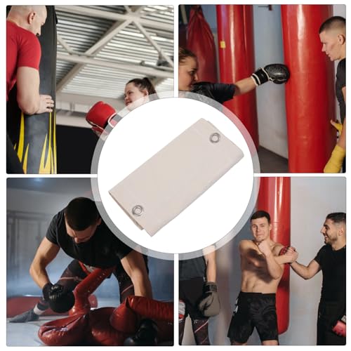 Toyvian Wall-Mounted Triplet Boxing Bag 110x40cm Empty Hanging Sandbag for Boxing Training, Fitness Workout, Martial Arts Punching Target