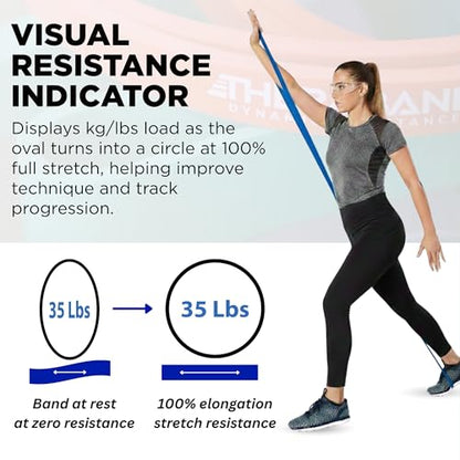 THERABAND High Resistance Band, Heavy Elastic Super Band for Full Body Workouts, Physical Therapy, Strength Training, Durable 41” Loop Exercise Band, 35 lbs Resistance - size: Heavy (35 lbs)