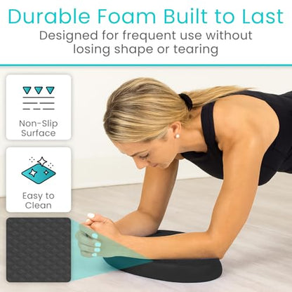 Vive Oval Balance Pad - Wobble Cushion For Physical Therapy And Rehabilitation Equipment - Soft Stability Trainer Foam For Workouts, Yoga, Core Strength And Pilates - Device For Women, Men And Kids