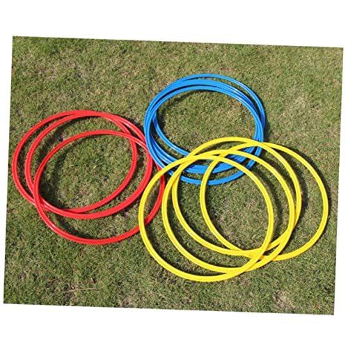 BESPORTBLE Ctr Ring 9pcs Drill Equipment Round Agility Rings Ladder Football Agility Ladder Training Rings Rings Fitness Equipment Training Circle Jumping Hoop Basketball Fitness Ring