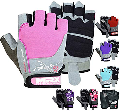 MRX BOXING & FITNESS Weight Lifting/Exercise Grip Gloves for Women, Great for Workouts, Weight Training and More, Pro Series