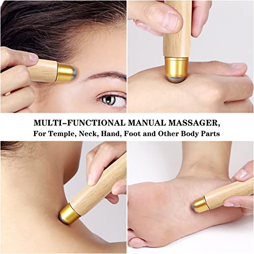 Best Telescoping Back Scratcher, Back-Scratcher for Women Men Kids with Wood Handle, Steel Massage Roller, Wide Claw, Handheld Head Scratcher Back Massager Extend Up to 24Inch - color: Natural Wood, size: 1 Count (S-24")