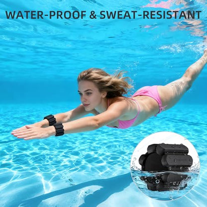 Wrist Ankle Weights for Women Men Workouts, 2lbs per Pair - color: Black
