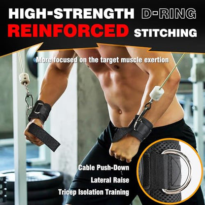 VAIIO 2Pcs Adjustable Weight Lifting Straps with D Ring | Original Non-Slip Dot Design for Deadlifts, Cable Machines & Powerlifting - 7mm Neoprene Padded Wrist Support with Breathable Mesh & Quick-Detach Hook-Loop - Reinforced Polyester-Cotton Straps for