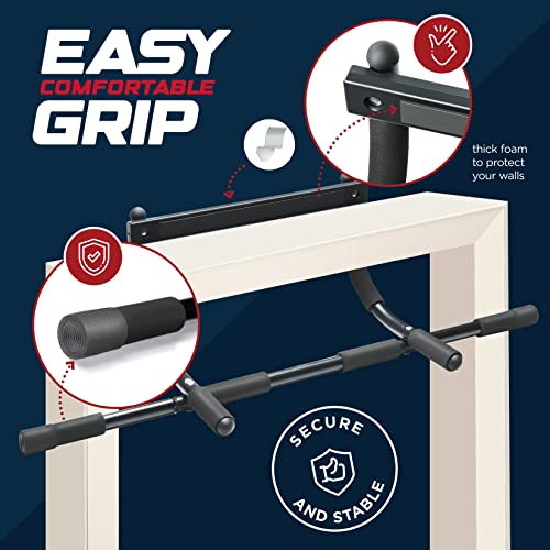 Sagler Pull up bar Doorway Heavy Duty Chin up bar Trainer for Home Gym Doorway Pull up bar or dip bar