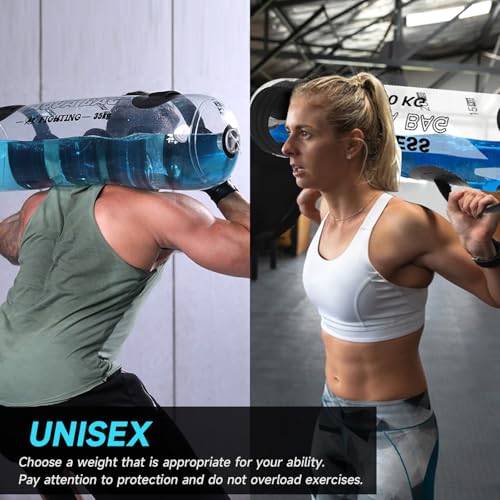 Aqua Bag Workout, Adjustable Training Bag and Power Bag with Water, Core and Balance Trainer, Portable Stability Fitness &Full Body Exercise Equipment for Weight