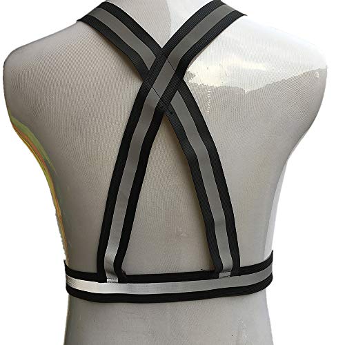 zojo Kids High Visibility Reflective Safety Strap Vest 2PCS - color: Black-kids Size