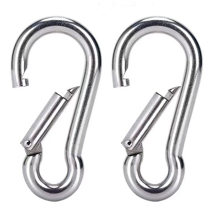 Detachable Pilates Bar Clip, Resistance Band for Stainless Steel Spring Snap Hook Carabiner