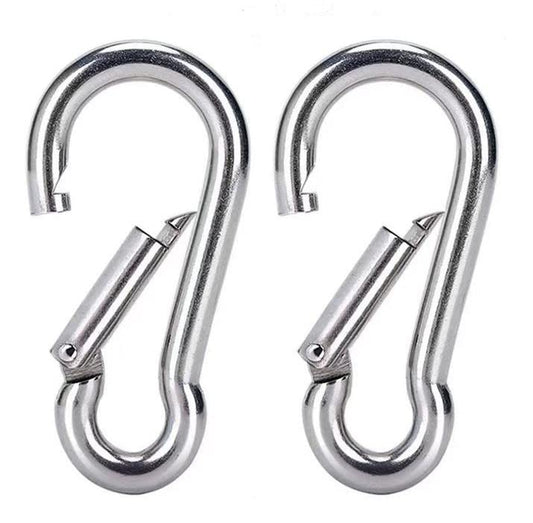 Detachable Pilates Bar Clip, Resistance Band for Stainless Steel Spring Snap Hook Carabiner
