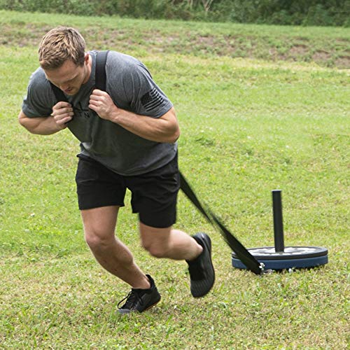 Valor Fitness Snowshoe Workout Sled with Harness and Strap- Strength Conditioning Cross Resistance Football Training-Home Gym ES-SS