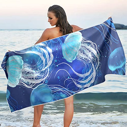 Sand Free Beach Towel Bird of Paradise Large Bath Towel Gym Pool Yoga Beach Mat Lightweight Summer Vacation Travel Towel 30" × 60"