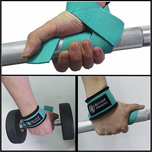 J Bryant Barbell Pad Set with 2 Ankle Straps for Cable Machines Hip Resistance Band Weight Lifting Straps Thick Cushion Hip-Thrusts Pad with Carry Bag for Squats Bench Press Workout - color: lakegreen set