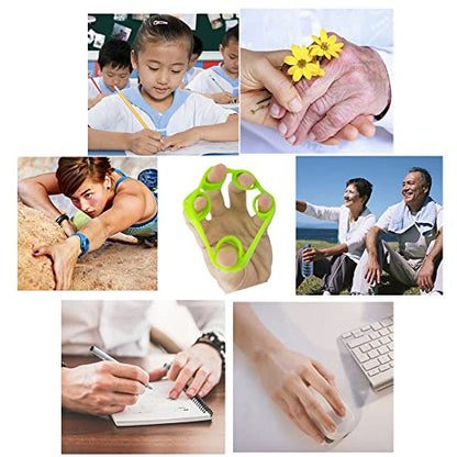 3pcs Finger Stretcher Exerciser, Hand Grip Strengthener, Hand Exerciser,Forearm Exerciser Trainer Silicone Rings for Muscle & Rehabilitation