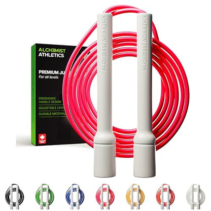 Speed Jump Rope – Adjustable 10ft Skipping Rope for Women, Men & Kids, Beginner Friendly with 5mm PVC Cord, Shatterproof Handles, Tangle-Free for Boxing, CrossFit, HIIT, Cardio, Fitness & Home Workout