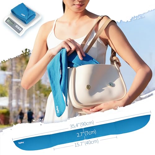 2-Pack New Upgraded Cooling Neck Wraps, Neck Coolers for Hot Weather, Leak-Proof Cooling Gel, 360° Full-Wrap, Cool Relief - Head, Neck, Wrists... - color: Blue+black
