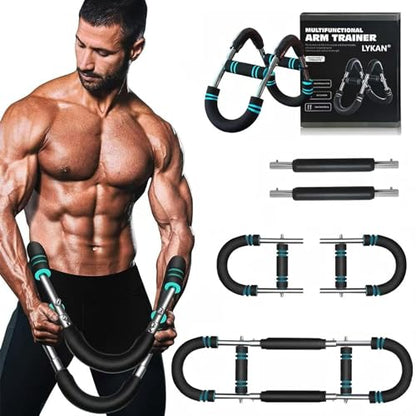 Twister Arm Trainer, 40-100lb Adjustable Chest Workout Equipment, Arm Trainer, Twister Arm Trainer, Portable Power Twister Bar, Detachable Design Fitness Anywhere - color: BLUE