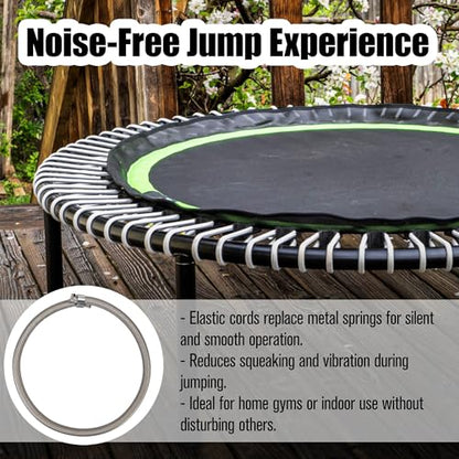 10Pcs Trampoline Bungee Cord Replacement Bands Elastic Rope Ties with Aluminum Buckle Accessories, 5 Inches Independent Cords for Tarp Canopy Exercise Fitness Rebounder Strap - Max Limit 300 lbs, Gray