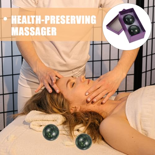 DOITOOL Massage Roller Balls 2pcs Firm Muscle Roller Ball Fitness Tool for Hand and Foot Massage Trigger Point Therapy Myofascial Release Random Color