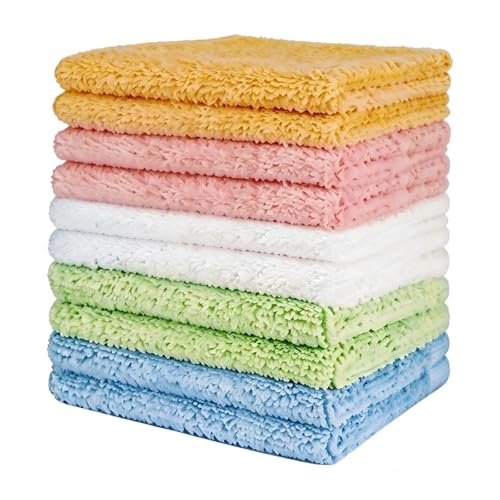 10 Pack Wash Cloths, 10x10 Inch Microfiber Highly Absorbent and Soft Feel Fingertip Towels, Machine Washable Washcloths for Bathroom, Gym, Hotel, Spa and Kitchen, Multicolor - color: Multicolor 10 Pack