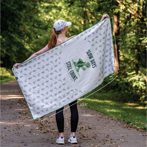 Sprints Athletic Running Towel, Full-Sized, Car Seat Cover - Moisture Wicking (Slow Days Still Count) - color: Slow Days Still Count