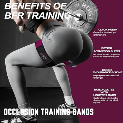 BFR Resistance Bands for Women, Glute Training Exercise Bands, Workout Fitness Equipment