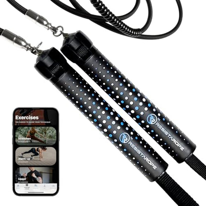 2-in-1 Jump Rope & Resistance Band — Quick-Convert Handles, 30 lbs Resistance, Ball Bearing Speed Rope | Compact Full-Body Training System for Home & Travel