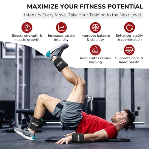 Ankle Weights for Women Men (1/2/3/4/6/8/10 lbs Pair), Wrist Weights Set Arm Leg Weights Weighted Hand Weight Wristbands for Yoga, Pilates, Running, Aerobics, Physical Therapy, Gym Fitness Workout - size: 10 lb Pair (5 lb Each)