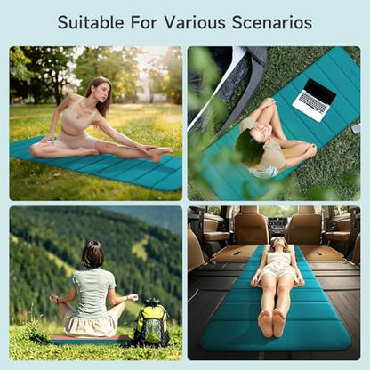 12-Fold POE Yoga Mat 75x26x0.4 Inches – Non-Slip, Compact & Workout-Friendly for Yoga, Pilates, Strength Training & Meditation
