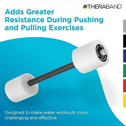 THERABAND Swim Bar with Padded Grip for Buoyancy-Based Swim Training and Swim Lessons, Aquatic Fitness Equipment, Aqua Training Barbell, Water Aerobics Equipment, Swimming Aid for Children to Seniors - size: One Size, style: Swim Bar