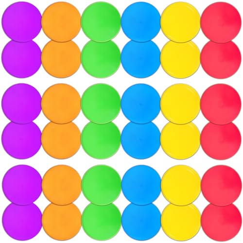 Poly Spot Markers 4 inch/9 inch Non-Slip Rubber Agility Training Markers Floor Dots Flat Field Cones for Football, Soccer, Basketball, School Exercise Drills, Dance Practice - style: 9 inch 36 Pcs (TPE)