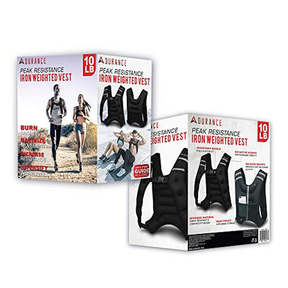 Adurance Weighted Vest Workout Equipment, 6lbs 10lbs 14lbs 18lbs Body Weight Vest for Men, Women, Kids