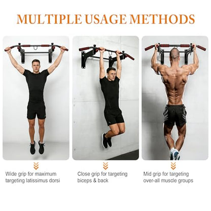 Multi-Functional Pull Up Bar for Home Gym, Multi-Grip Strength Training Fitness Chin Up Bar, 250 lbs Capacity