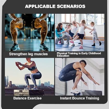 4-in-1 Plyometric Jump Box Set, Height-Adjustable Soft Foam Plyo Boxes for Stackable Home Gym & Commercial Training | Non-Slip Exercise Equipment for Kids & Adults(Size:75 * 55 * 15cm)