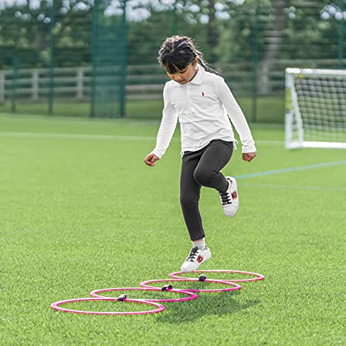 FORZA Agility Rings [12 Pack] | Speed & Agility Training Equipment for Athletes - Available in 10 Colors - color: Electric Blue