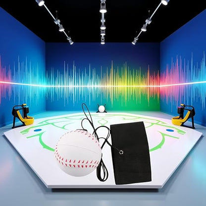 Professional Reaction Training Wristball Set (2.36") - Elastic Rebound Sports Equipment, Hand-Eye Coordination Exercise Tools for Athletes and Adults