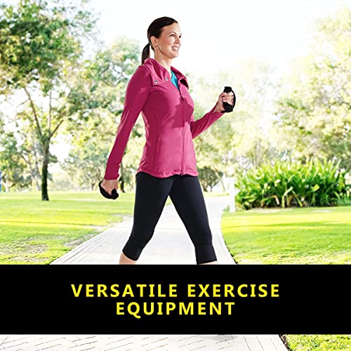 Happy Walking Hand Weights Sets for Women or Men 2 LB Weights Each Neoprene Dumbbell Walking Weights for Home Workout, Exercise, Cardio Miracle, At Home Gym