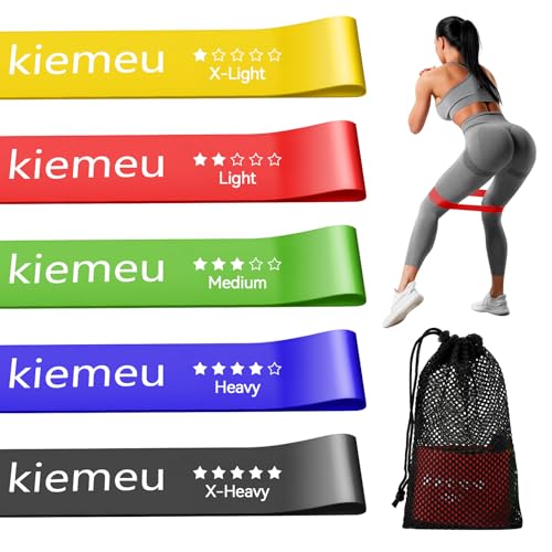Mini Loop Resistance Bands for Working Out Legs, Elastic Stretch Bands for Exercise Loop Bands, Rubber Exercise Bands for Physical Therapy and Rehab, 6 cm Upgraded Version