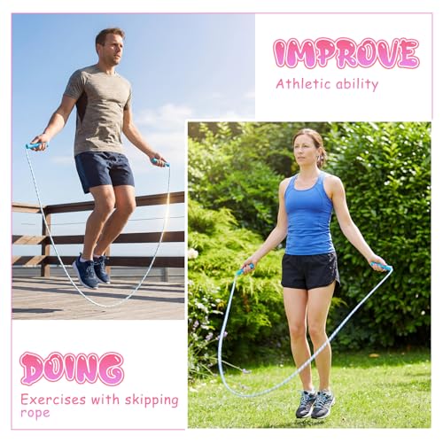 Aoriher 5 Pack Jump Rope Kids Adjustable Nylon Fitness Skipping Ropes