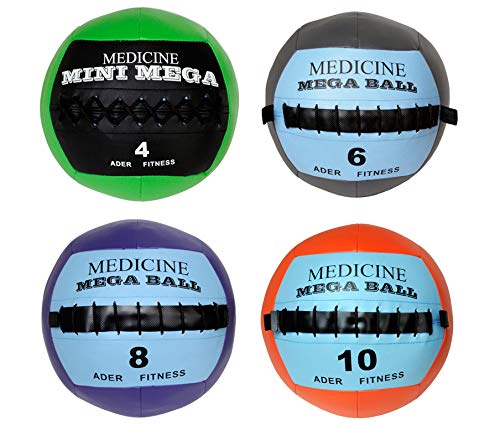 Ader Soft Mega Medicine Ball Set- 4,6,8,10,12,14,16,18,20,22,25 Lbs (11 Pieces)