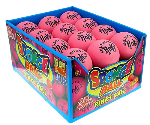 JA-RU Hi Bounce Pinky Ball (24 Balls) – Solid Pink Rubber 976-24p - size: 24 Pack